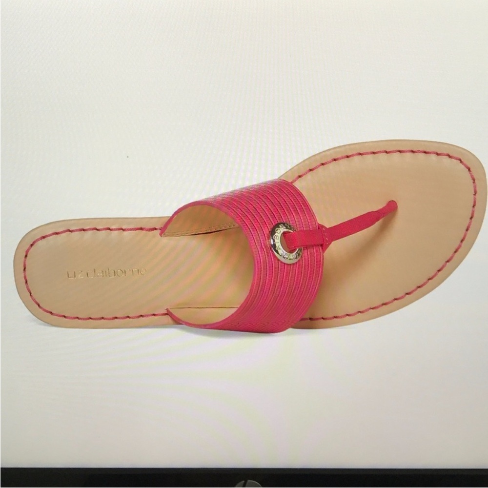 Liz Claiborne Lively Pink Wedge Sandals - Size 10 - NWOB! - Picture 4 of 12